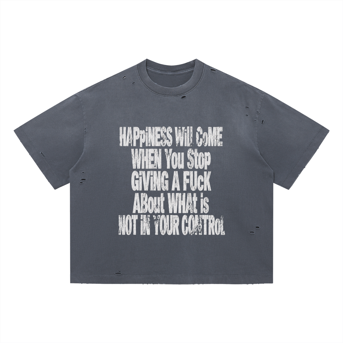 Threads Vintage Washed Distressed Boxy T-Shirt