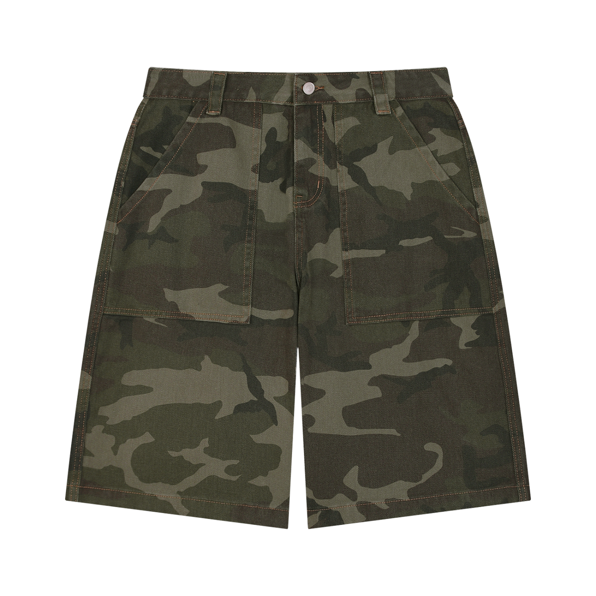 Wide Leg Camo Shorts