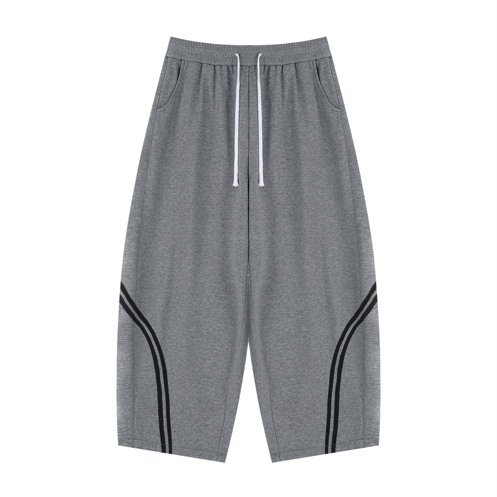 The Double Stripe Wide-Leg Shorts