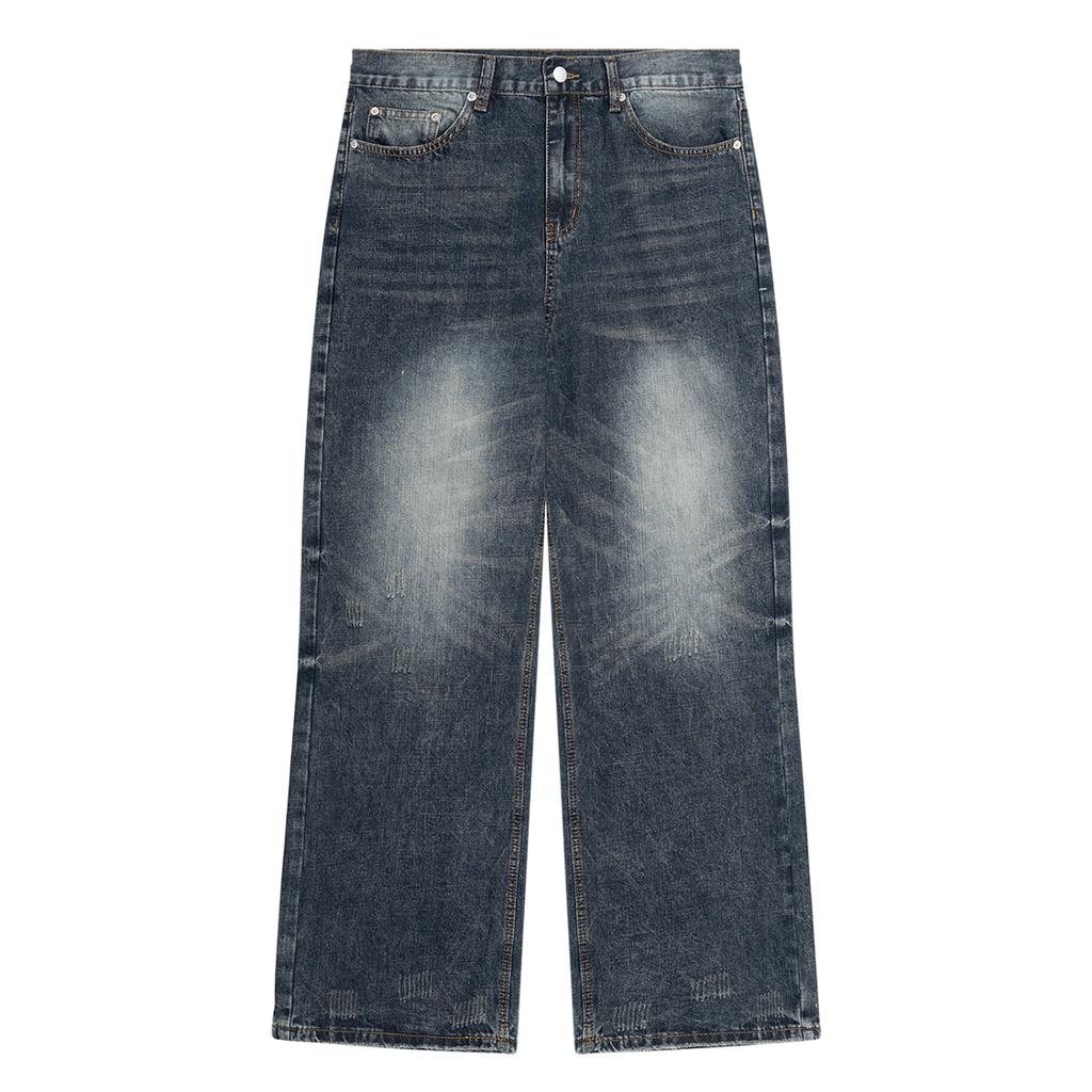 Vintage Wash Denim Jeans