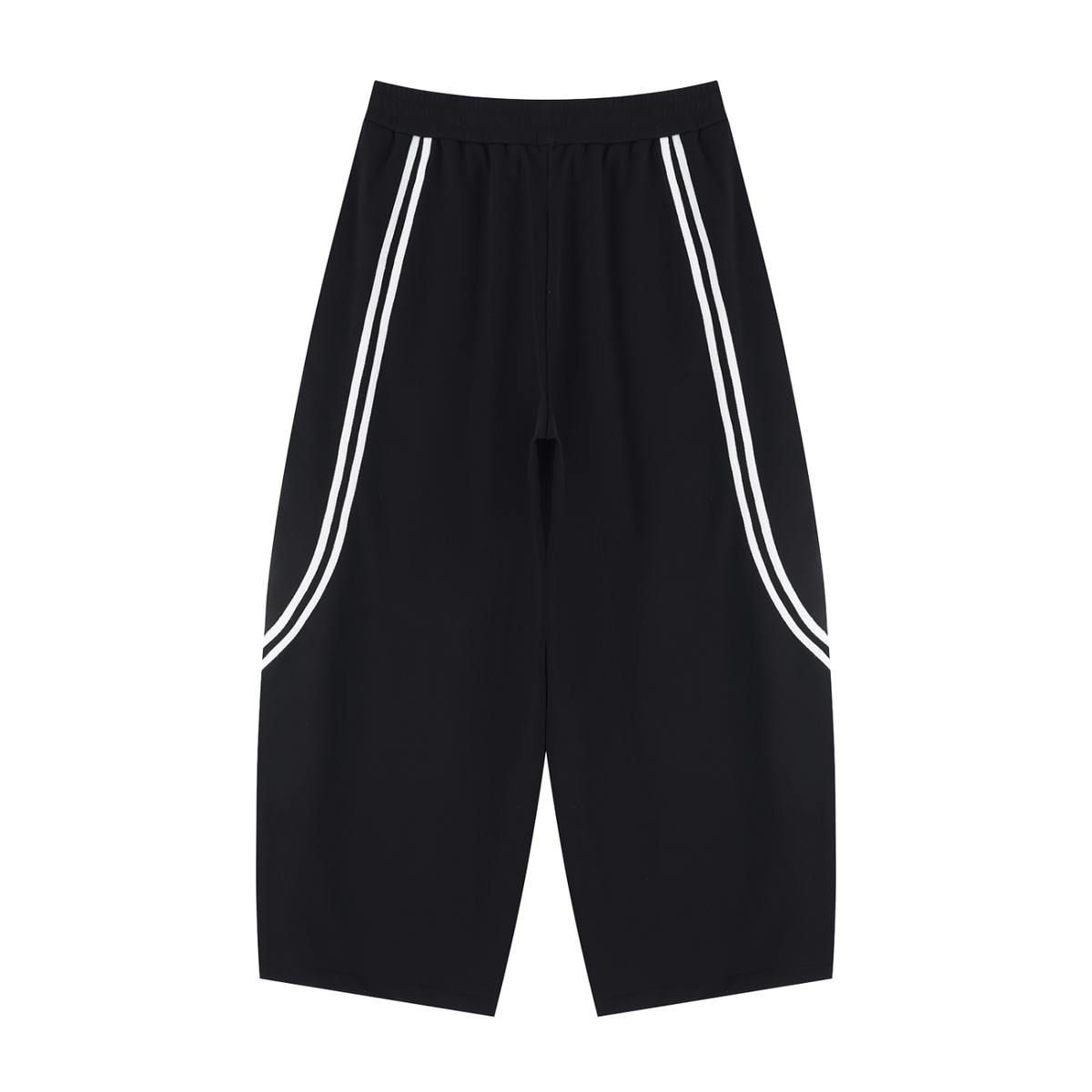 The Double Stripe Wide-Leg Shorts
