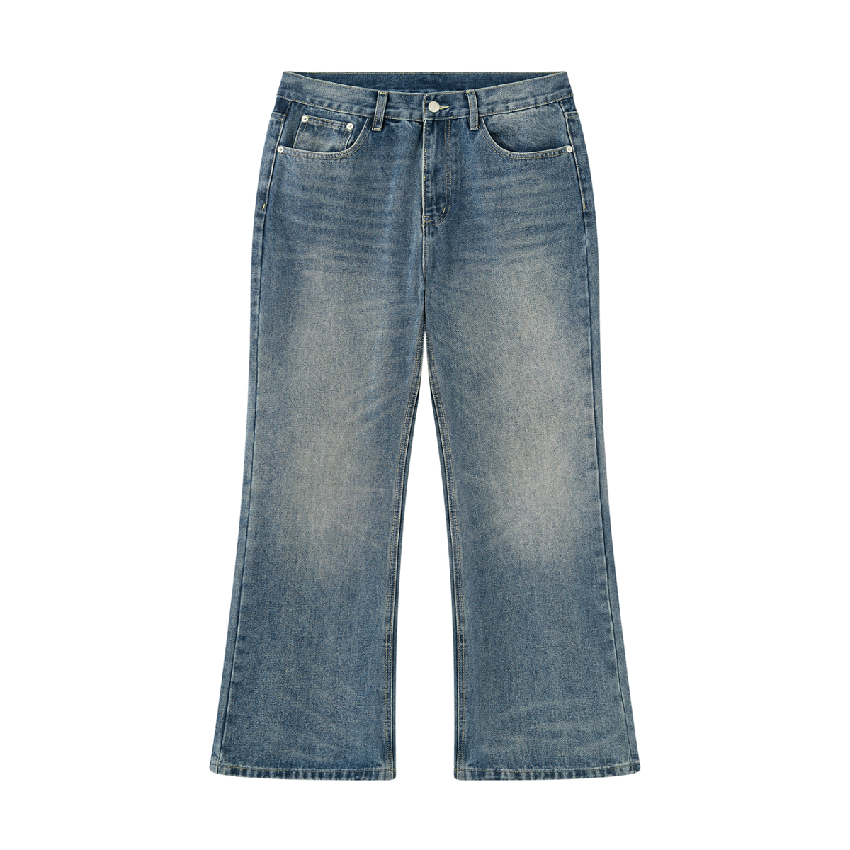 Vintage Wash Denim Jeans