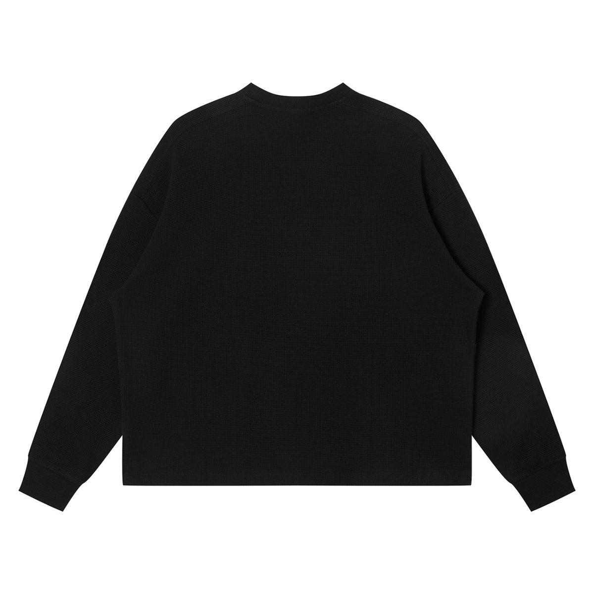 The "Billion Dollars Mindset" Waffle Knit Boxy Long Sleeve