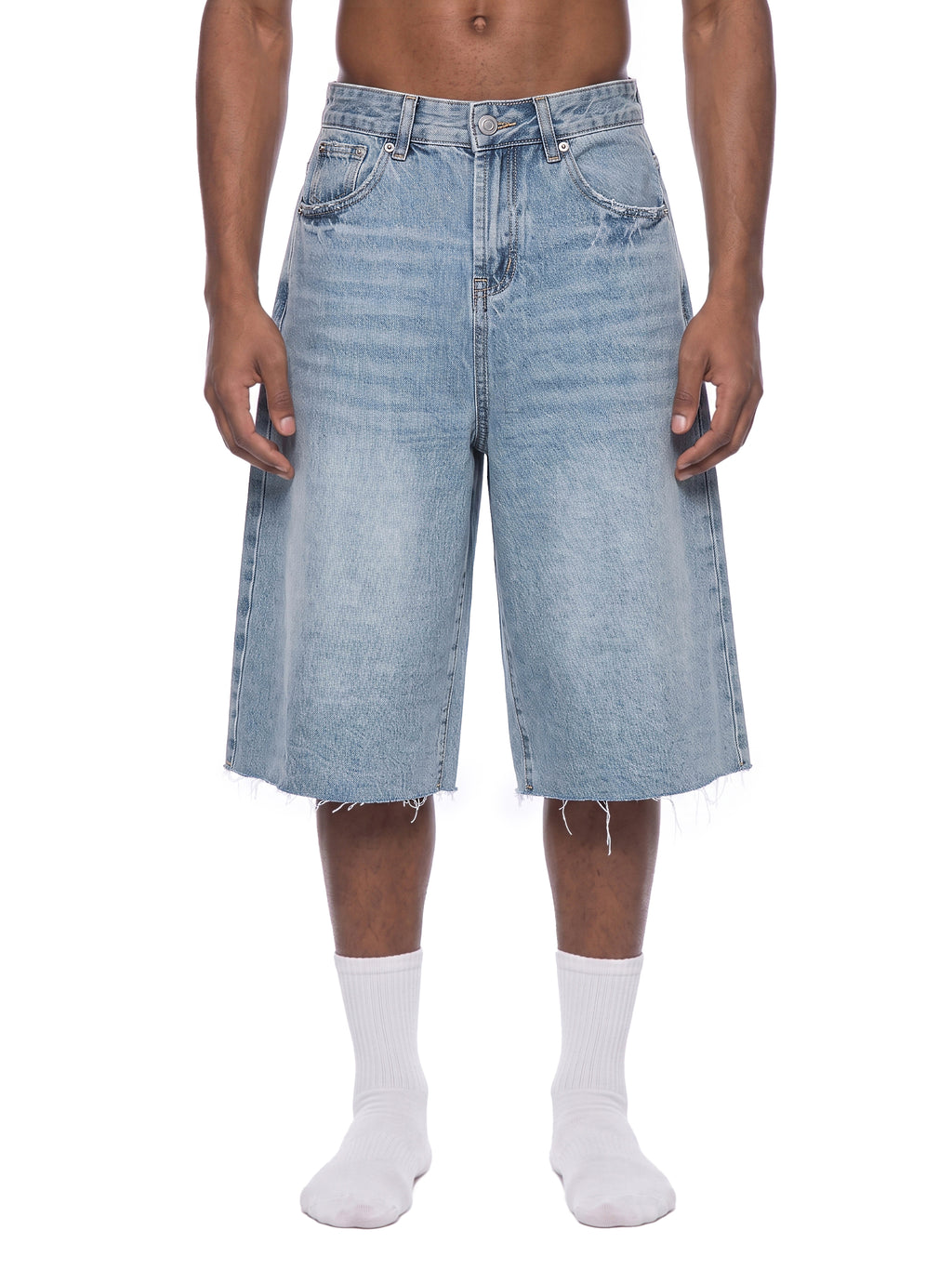 Vintage Wide Leg Denim Shorts
