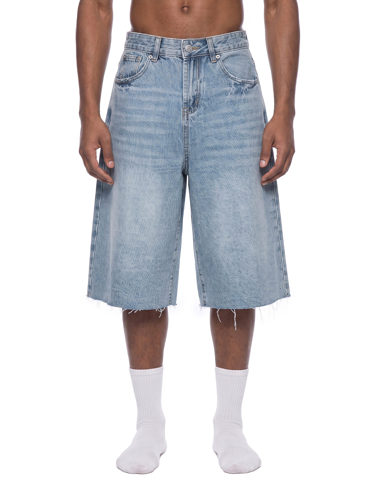 Vintage Wide Leg Denim Shorts