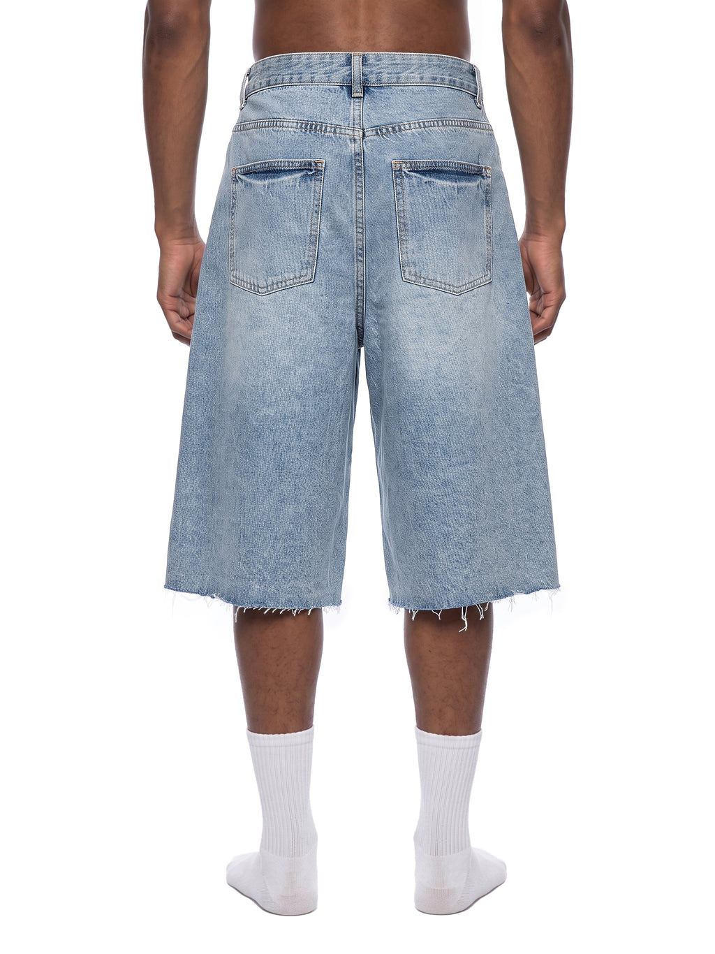 Vintage Wide Leg Denim Shorts