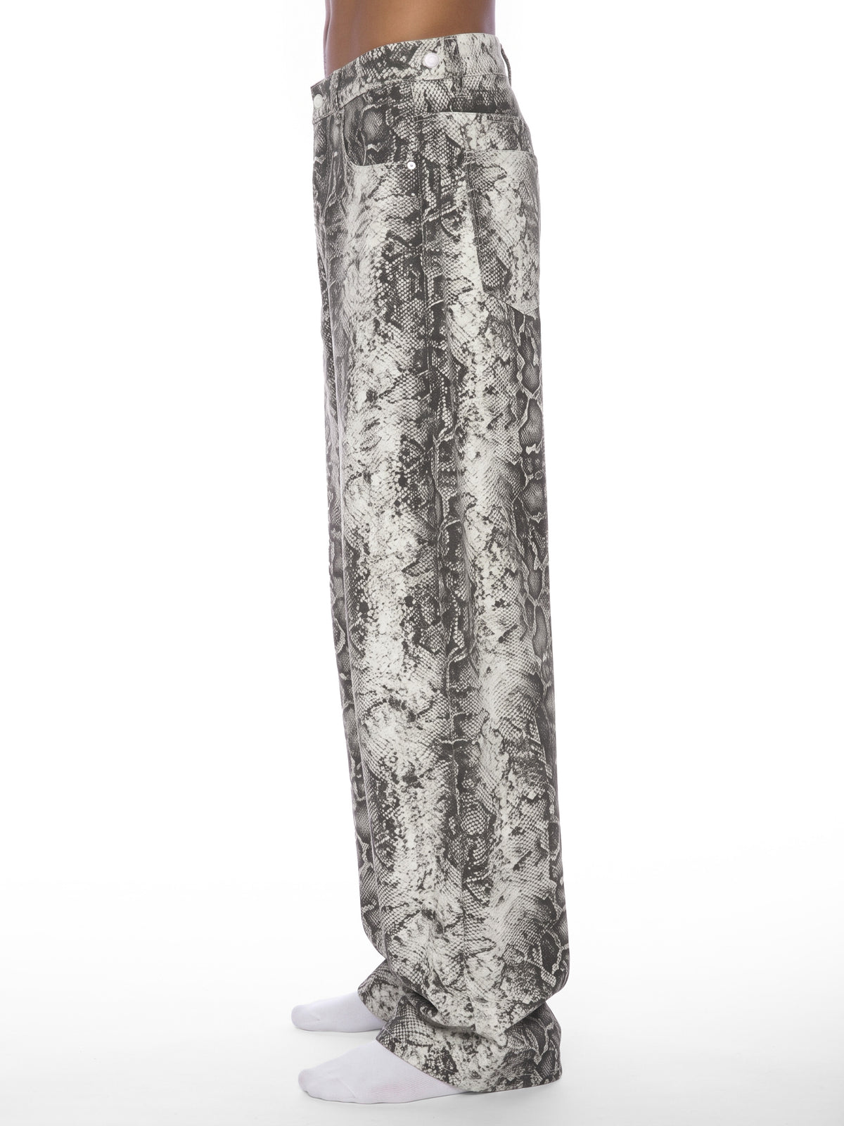 The Snakeskin Barrel Jeans