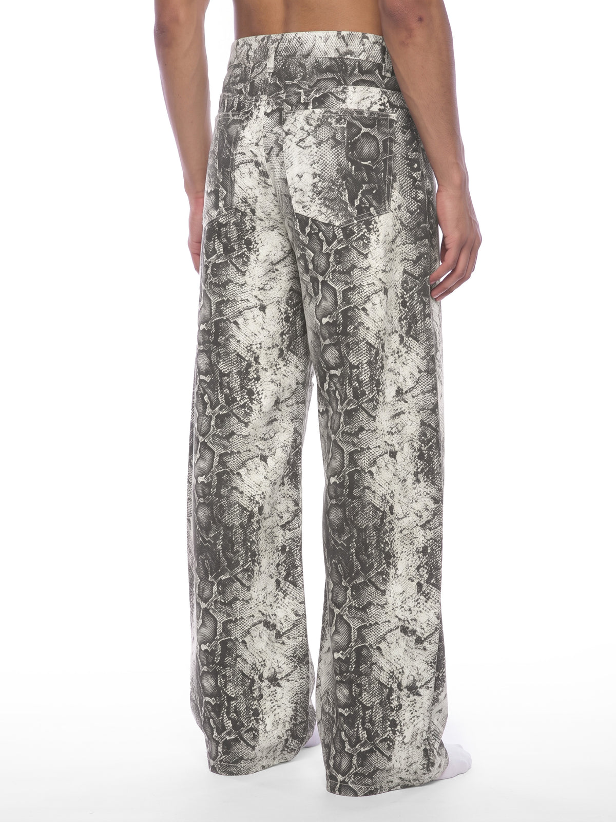 The Snakeskin Barrel Jeans