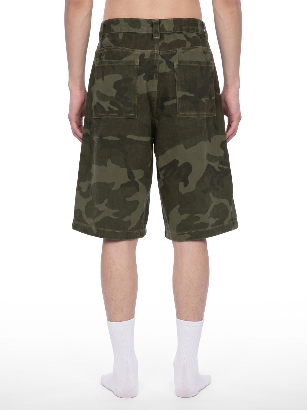 Wide Leg Camo Shorts