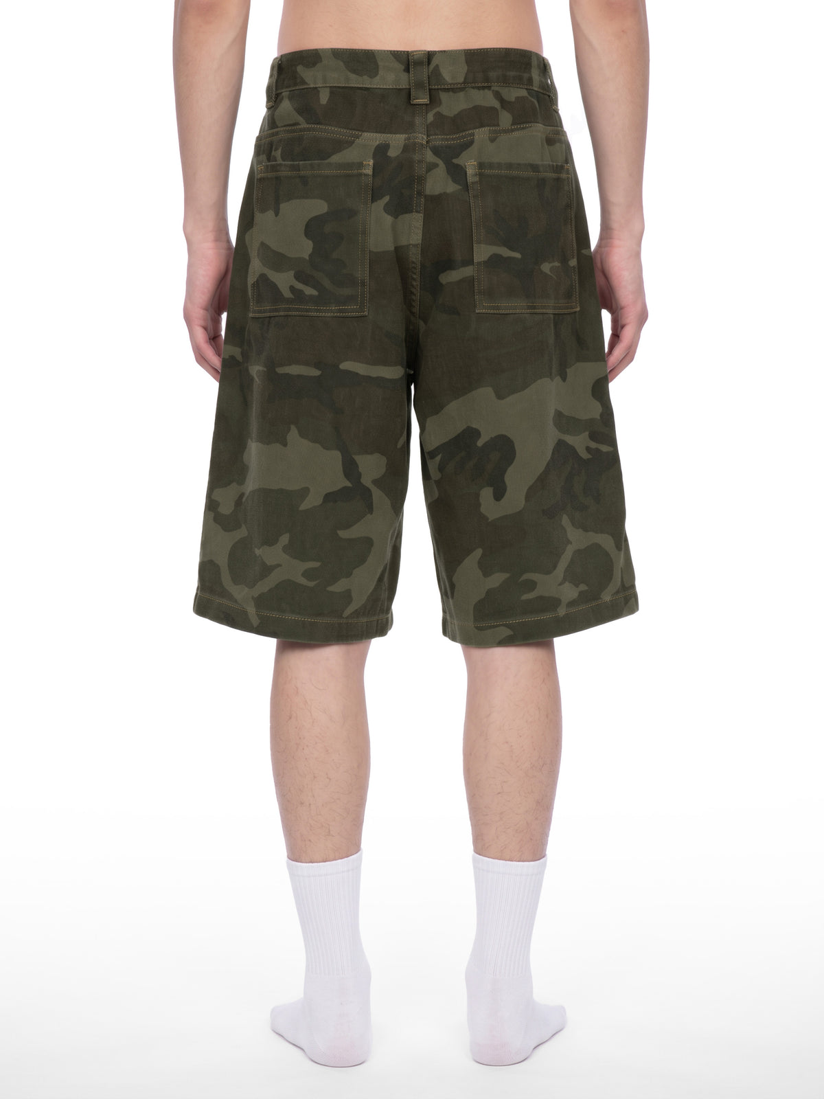 Wide Leg Camo Shorts