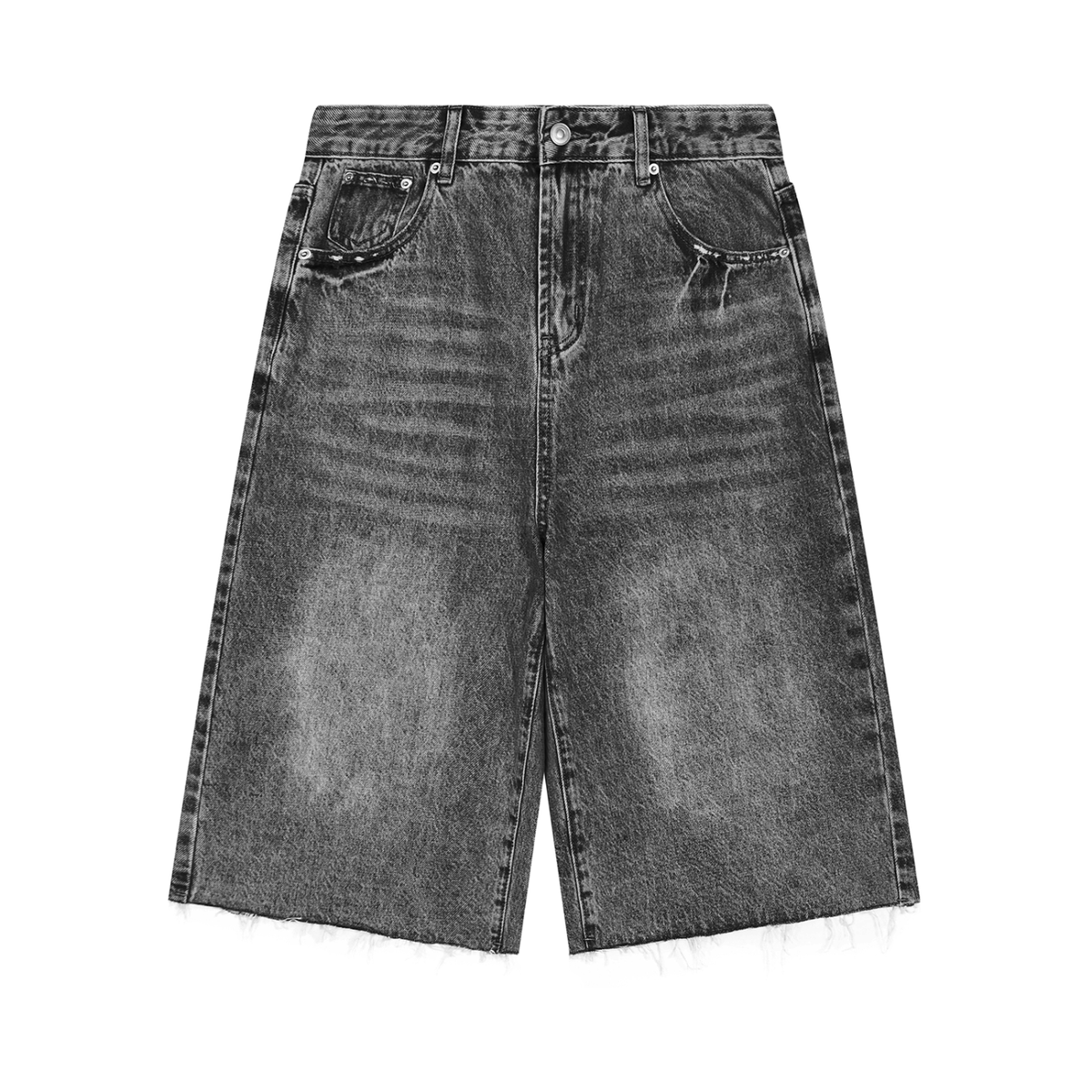 Vintage Wide Leg Denim Shorts