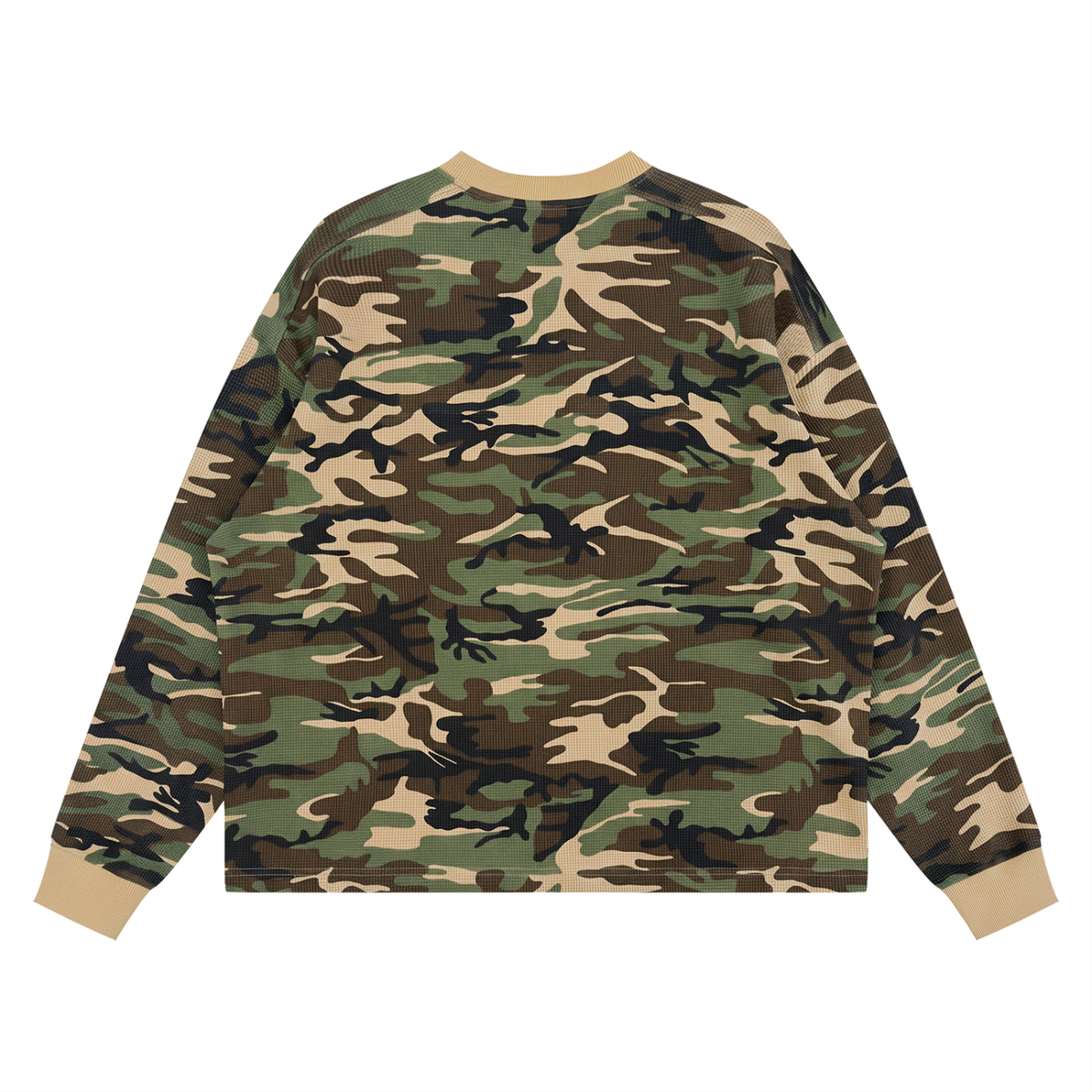 The "Billion Dollars Mindset" Waffle Knit Boxy Long Sleeve