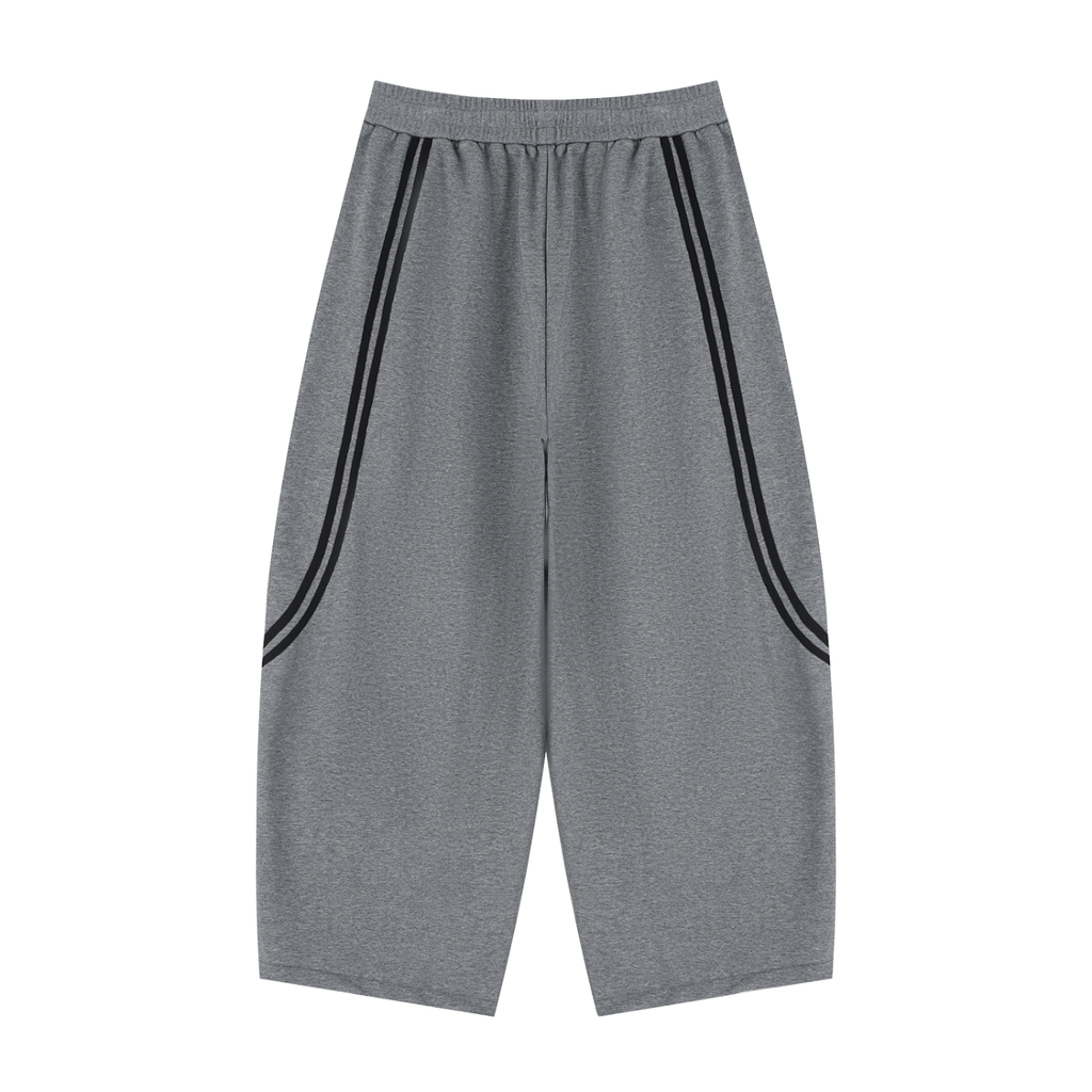 The Double Stripe Wide-Leg Shorts