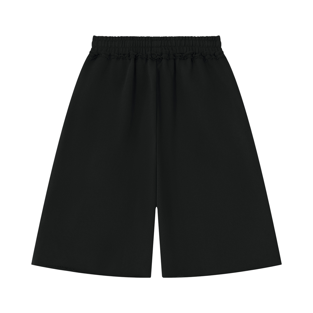 The Raw Hem Wide-Leg Shorts