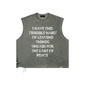 The "Unsaid" Distressed Grommet Eyelet Tank Top