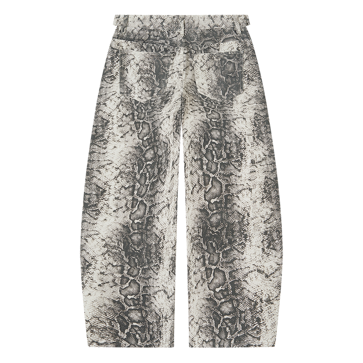 The Snakeskin Barrel Jeans