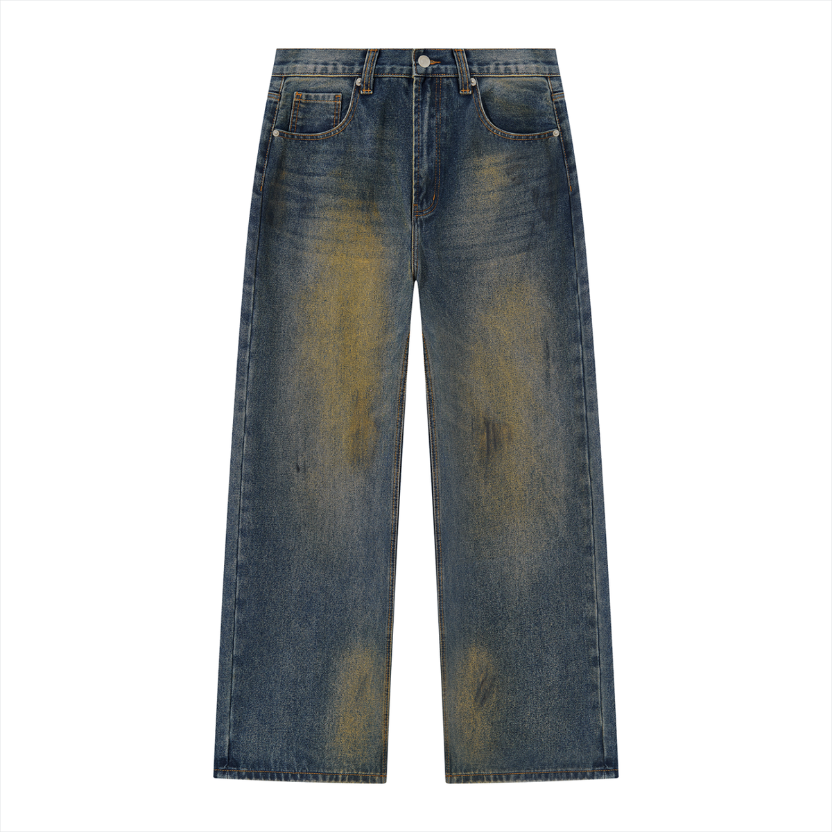 The Mud-Wash Vintage Wide-Leg Jeans