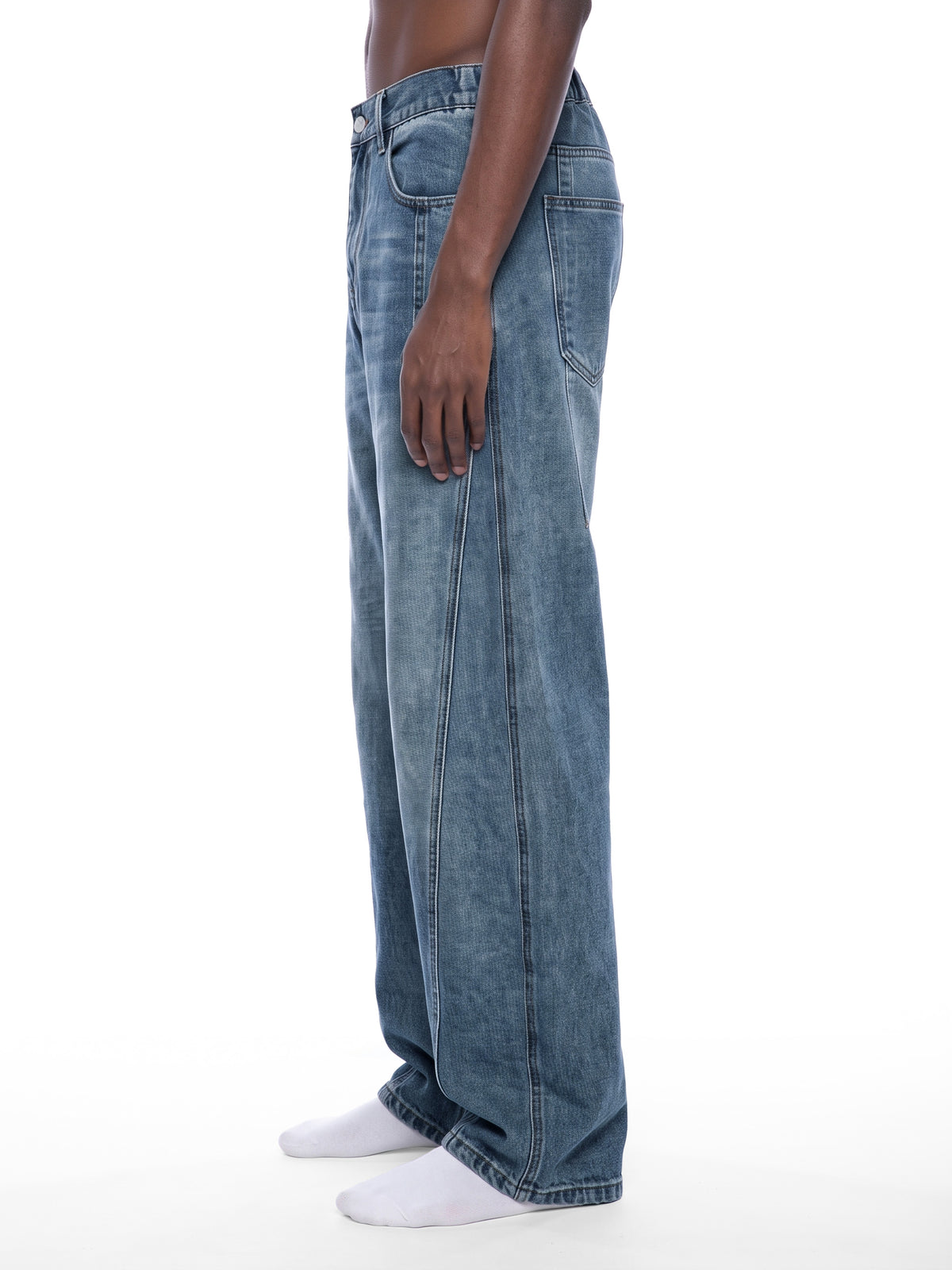 The Paneled Barrel Jeans