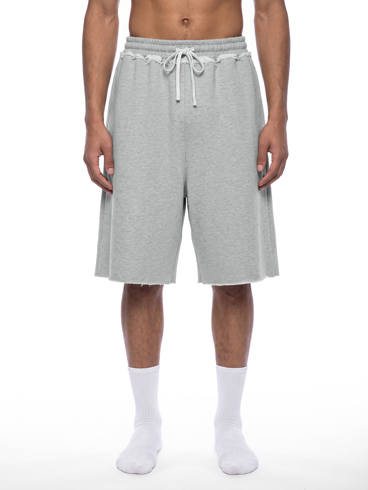 The Raw Hem Wide-Leg Shorts